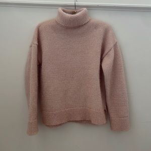 Kate Spade Pink Shimmer Turtleneck Sweater